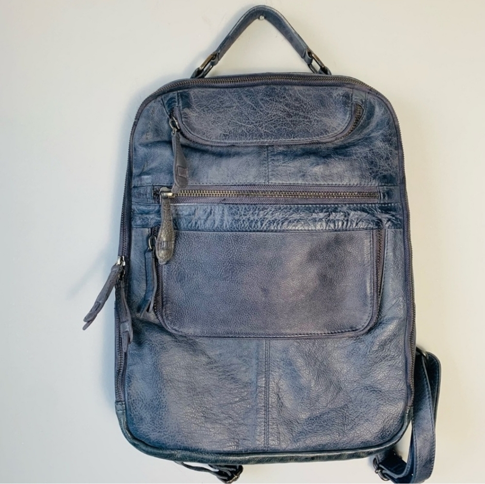 East End Leather Backpack - Navy Free People